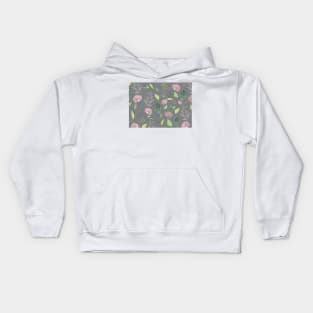 festive watercolor flowers 2 Kids Hoodie